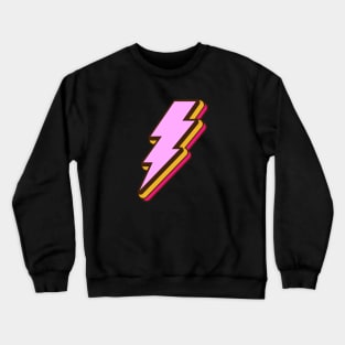 Pink Lightning Bolt Crewneck Sweatshirt